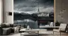 Serene Riverside Church Landscape Wall Mural 7