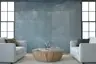 Muted Blue Grey Concrete Finish Wall Mural 6