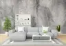 Textured Grey Abstract Cloud Wall Mural 6