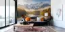 Majestic Autumn Mountain Lake Reflection Wall Mural 6
