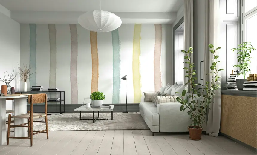 Vertical Watercolor Wall Mural - 2303111