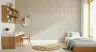 Elegant Cream Abstract Geometric Pattern Wallpaper 8