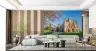 Historic European Abbey Landscape Wall Mural 7