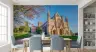 Historic European Abbey Landscape Wall Mural 6