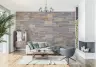 Realistic Rustic Stacked Stone Effect Wall Mural 7