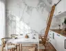 Elegant White Marble Texture Wall Mural 7