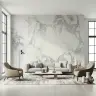 Elegant White Marble Texture Wall Mural 6
