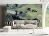 Abstract Teal Green Marbling Effect Wall Mural 7