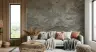 Rugged Greige Stone Cliff Wallpaper Mural 8