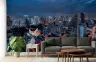 Twilight Metropolis Cityscape Wall Mural 7