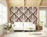 Art Deco Botanical Motif Pattern Wallpaper 6