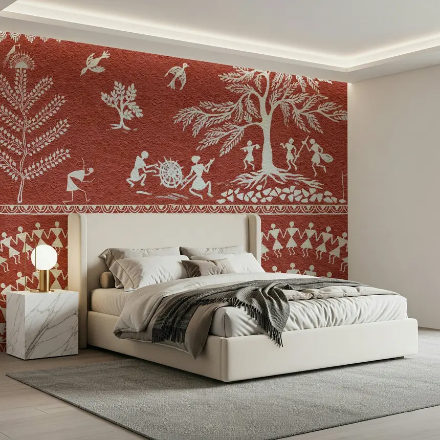 Terracotta Tribe Wall Mural