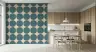 Geometric Teal Circles Pattern Wallpaper 6