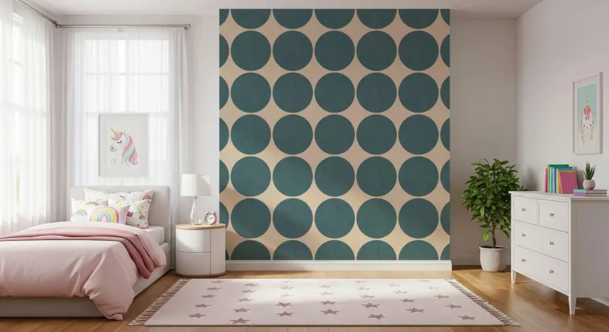 Textured Teal Arcs Wallpaper -2995409