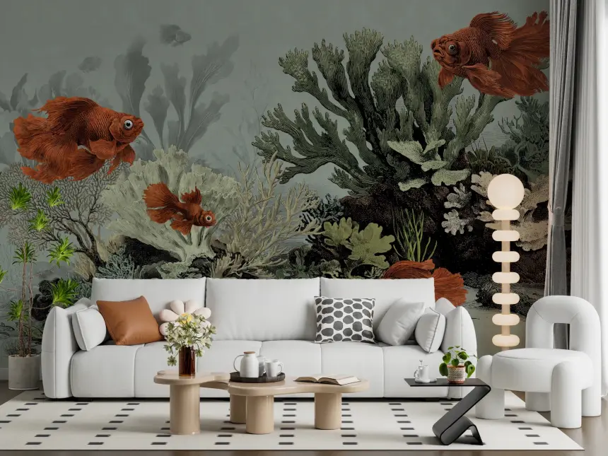 The Aquarium - Seafoam Wall Mural