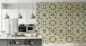 Olive Ochre Block Print Triangle Wallpaper 7