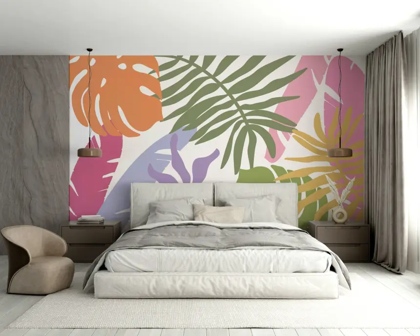 Tropical Bloom Wall Mural