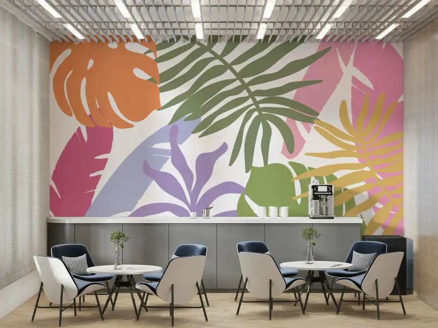 Tropical Bloom Wall Mural