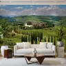 Tuscan Cypress Hills Scenic Wall Mural 8