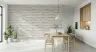 Distressed White Brick Wall Mural 6