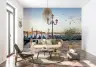 Romantic Venetian Lamp Post Wall Mural 8