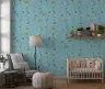Pastel Bird and Floral Vine Wallpaper 6