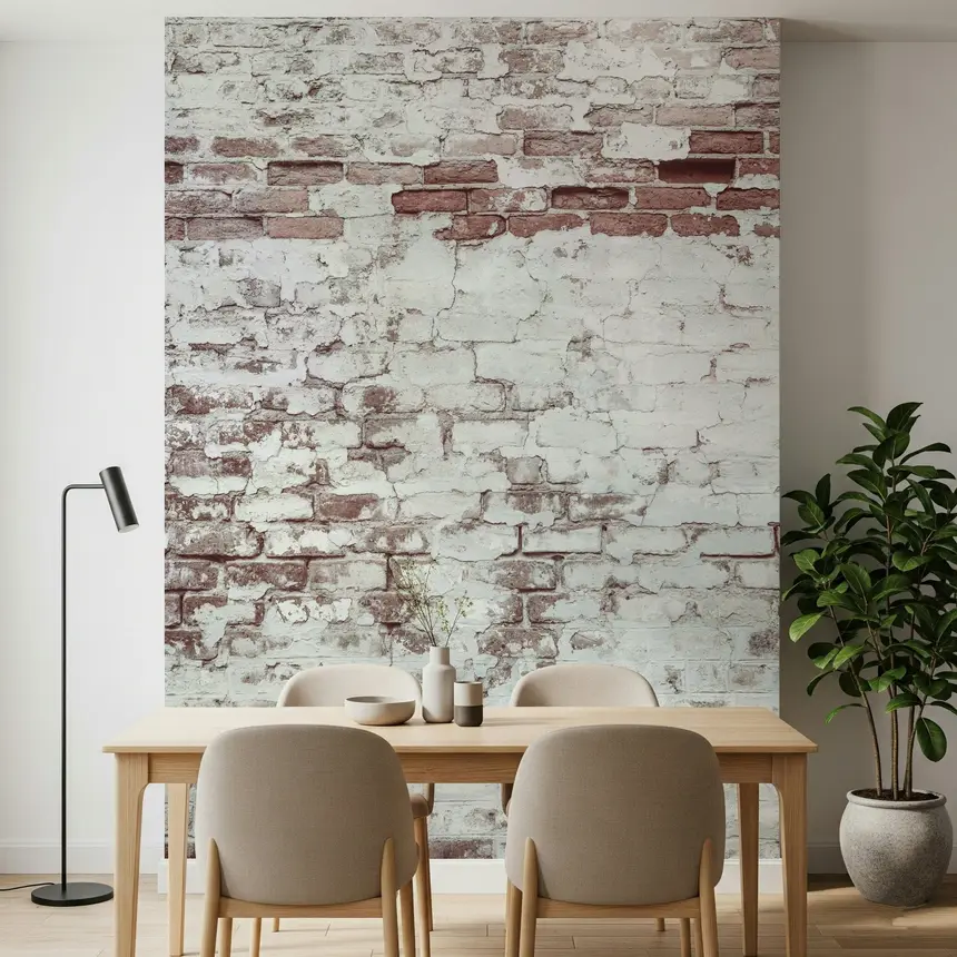 Vintage Washed Brick Wall Mural -2226409