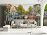 Historic Amsterdam Canal Cityscape Wall Mural 8