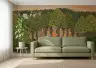 Indian Miniature Vrindavan Forest Wall Mural 6