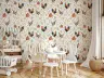 Playful Watercolor Farm Animals Wallpaper 6