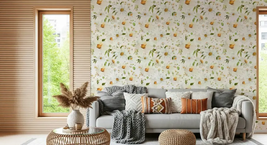 Watercolor Daisy Dreams Wallpaper