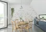 Delicate Watercolor Floral Meadow Wall Mural 8
