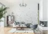 Delicate Watercolor Floral Meadow Wall Mural 7