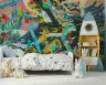 Whimsical Urban Space Kids' Wall Mural 6
