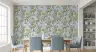 Playful Rococo Monkeys Grapevine Pattern Wallpaper 6