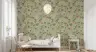 Chinoiserie Monkey & Pink Floral Vine Wallpaper 8
