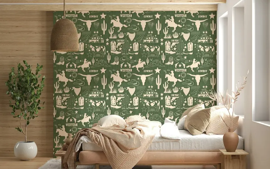 Wild West Sketch Wallpaper -3017184