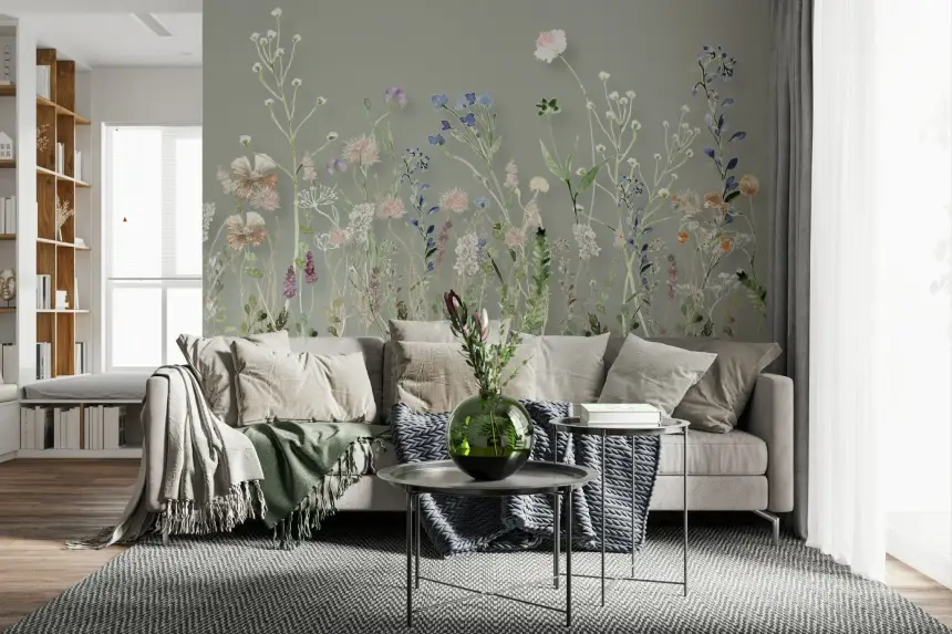 Wildflower Symphony Wall Mural - 3133177