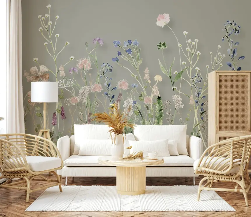 Wildflower Symphony Wall Mural - 3133177