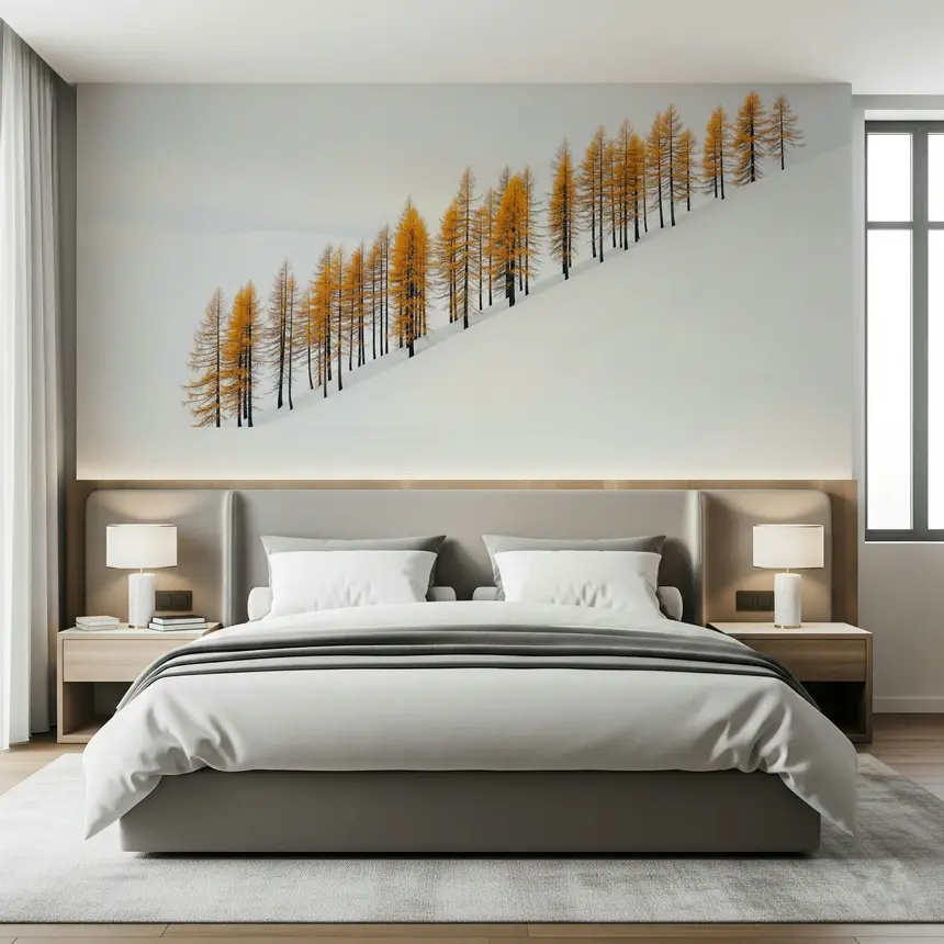 Winter's Gold Wall Mural