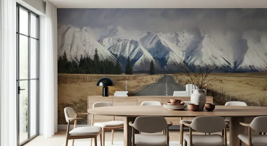 Winter's Road Wall Mural - 2369971