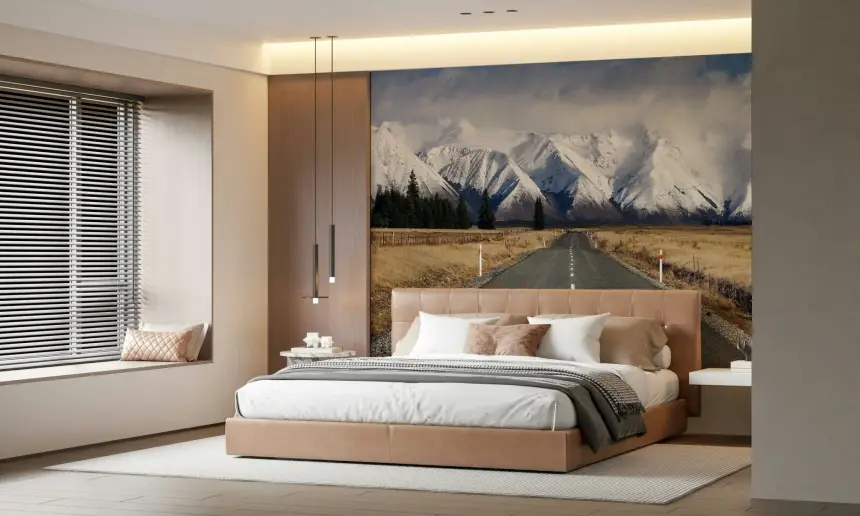 Winter's Road Wall Mural - 2369971