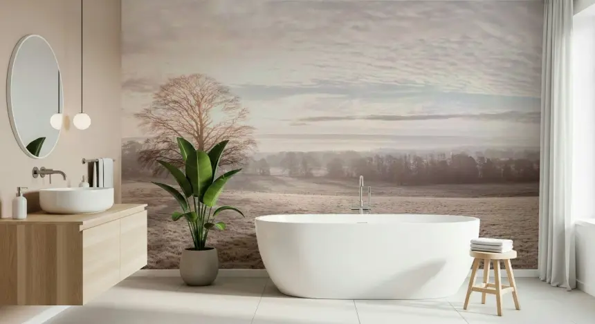 Winter's Soft Light Wall Mural