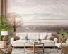 Misty Winter Morning Tree Landscape Wall Mural 7