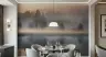 Serene Misty Forest Lake Reflection Wall Mural 8