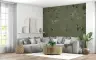 Enchanted Woodland Animals Sage Green Wall Mural 8