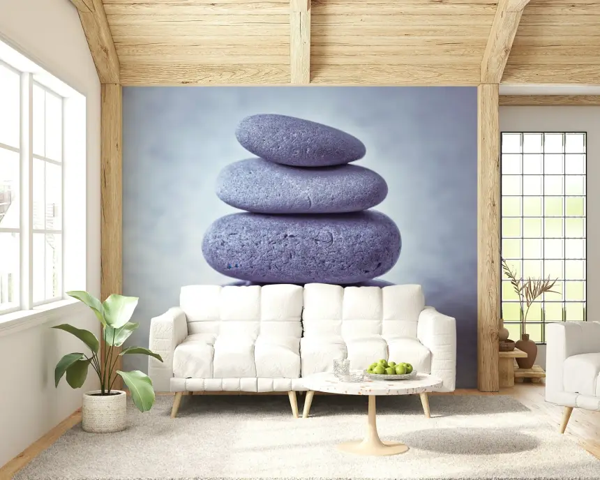 Zen Stone Stack Wall Mural