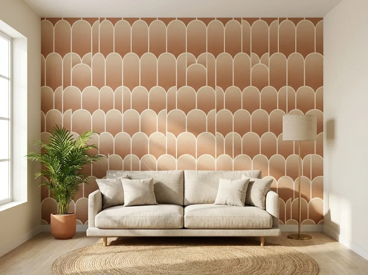 Modern Arch Geometric in a living room