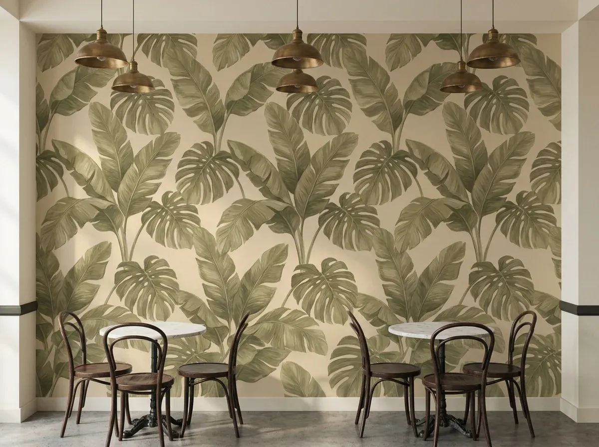 Banana Leaf Tropical for a garden café