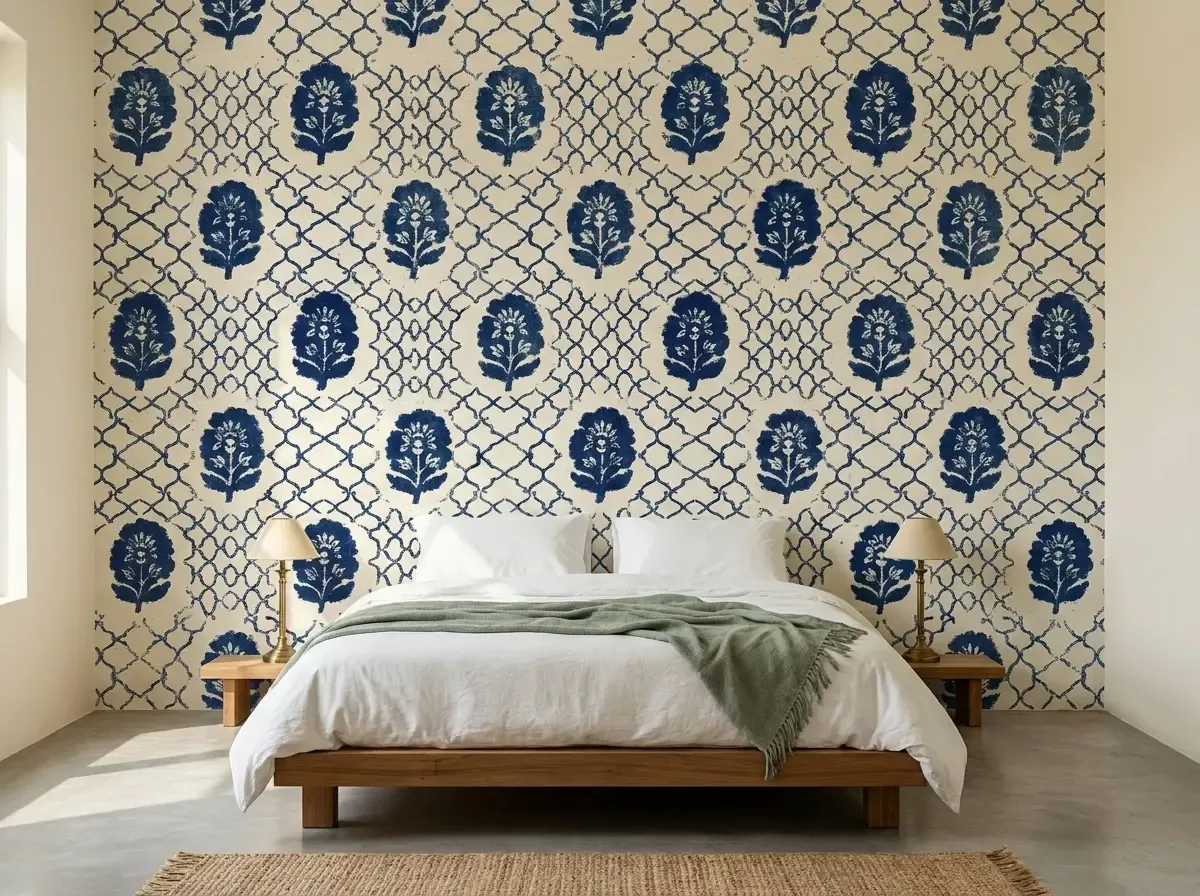 Indigo Block Print